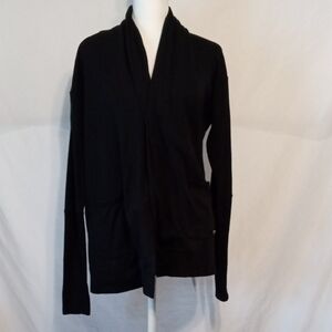 GAIAM  Black Divine Wrap cardigan sweater